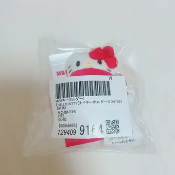 로리즈팜 Me% 헬로키티 토이 키링 3 체크 눈사람