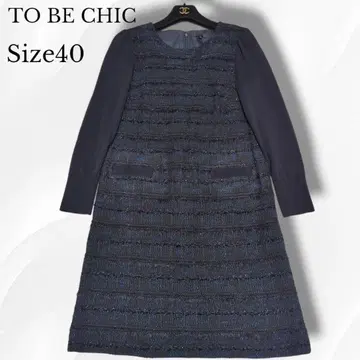 to be chic 투 비 시크 원피스 트위드 라메 40 L