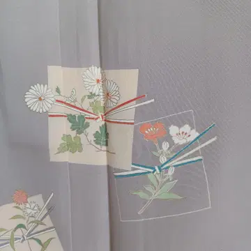 미사용 호몬기 미즈히키 리본 꽃