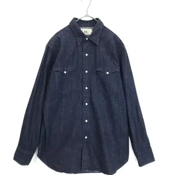 RRL : 두꺼운 원단 긴팔 데님 셔츠