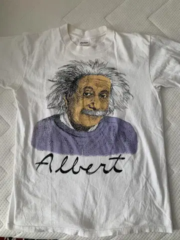 80s 90s Albert Einstein 티셔츠 아인슈타인