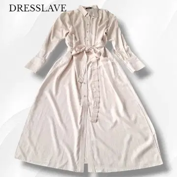 DRESSLAVE 새상품 셔츠 원피스 롱 맥시 길이 벨트 포함
