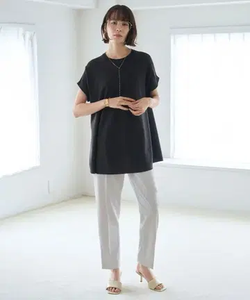 안피로 [항균 방취/UV 케어/접촉 냉감] 스고 기능 플레어 니트