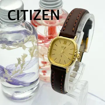 작동 손목시계 CITIZEN 시티즌 골드 여성용 벨트 새상품 A42