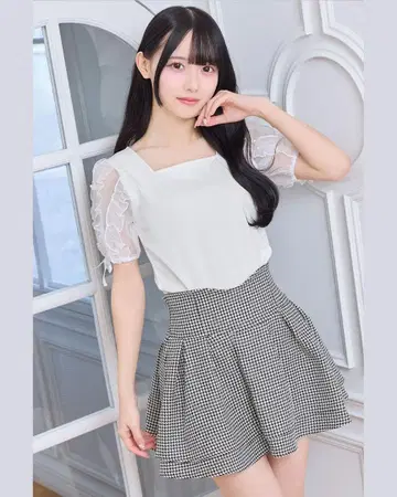 미셸 마카롱 XS 사이즈 하운드투스 체크 슬림 레그 스커트