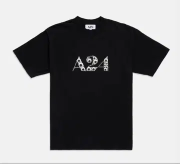 A24 공식 로고 티셔츠 BLACK