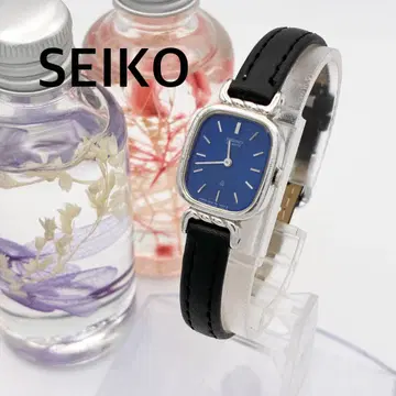 작동 손목시계 SEIKO 세이코 블루 새 상품 벨트 새 배터리 A43