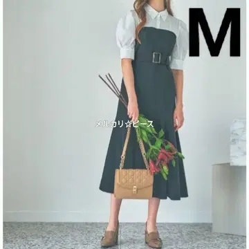 노엘라 셔츠 도킹 뷔스티에 원피스 블랙 M