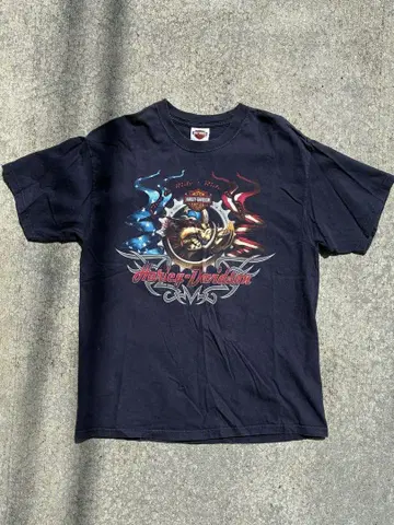 Harley davidson 티셔츠 네이비 00s