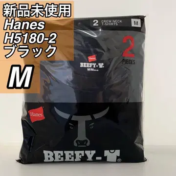 Hanes BEEFY 반팔 H5180-2 블랙 2장 M 사이즈