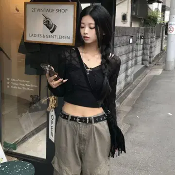 멜로우 시어 볼레로 가디건 프리 사이즈 블랙 emmy