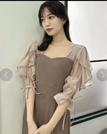 다즈린 2way 카라 도킹 리브 원피스