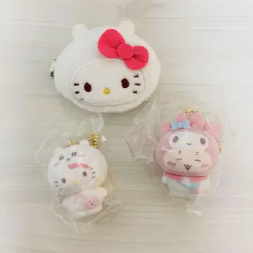 산리오 플로키 마스코트 시크릿 헤어 클립 헬로키티 헌책방