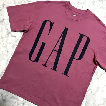 GAP 빅 로고 티셔츠 M 사이즈 빨간색 보라색 반팔
