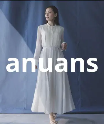 거의 미사용 anuans 긴팔 원피스 MEDIUM 화이트