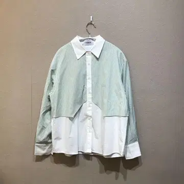 LA POMME petit 라포미 스트라이프 도킹 셔츠