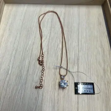 지르코니아 목걸이 로즈 골드