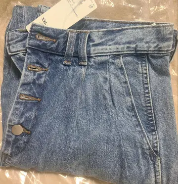 GU 지유 rokh XXL 와이드 청바지 BLUE