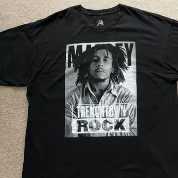 구제 의류 BOB MARLEY 밥 말리 ZION 티셔츠 2XL 블랙