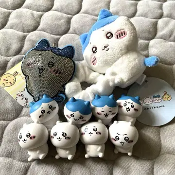 치이카와 봉제 인형 스크런치 글리터 큐빅 하치와레