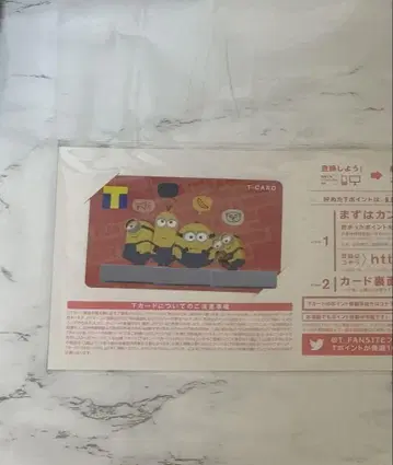 미니언즈 미니언즈 T 포인트 카드 포인트 카드