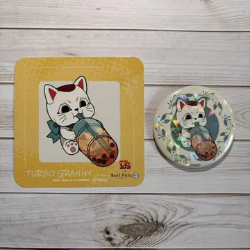 단다단 터보 바바 BullPulu 콜라보 캔뱃지 코스터