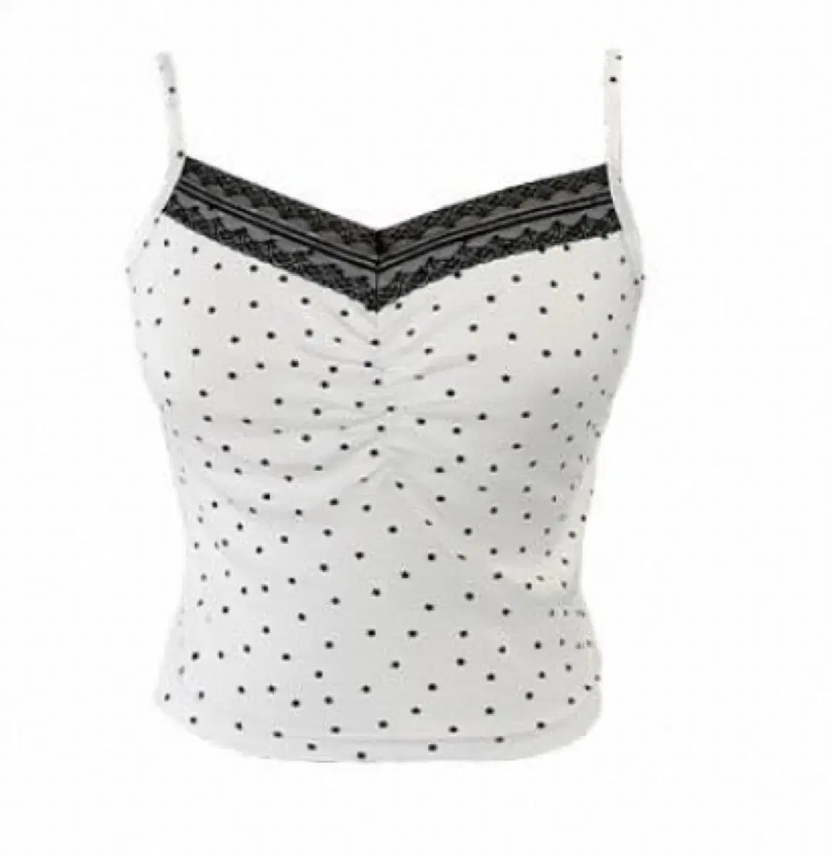 Please No Follow Star Shirring Sleeveless Tank Top