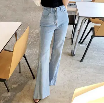 Salang 하이 웨스트 플레어 데님 M 사이즈