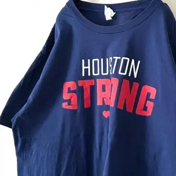 포트&컴퍼니 HOUSTON 스트롱 티셔츠 L 네이비 구제 의류