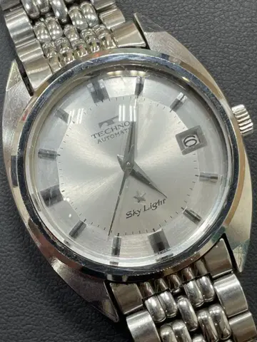 TECHNOS 테크노스 SkyLight 자동 감기 남성용 손목시계