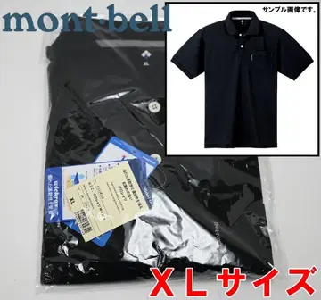새상품 몽벨 피케 셔츠 XL 사이즈 반팔 블랙 검정 남성용 위크론