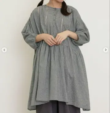 사만사 모스모스 사다리 레이스 부드러운 튜닉 블랙