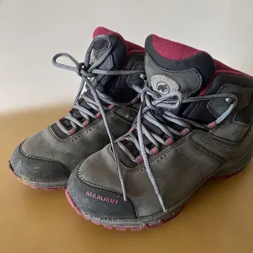 MAMMUT 등산화 그레이/핑크