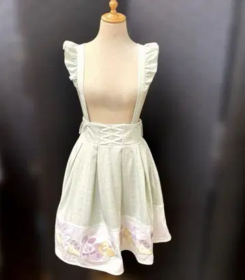 아마벨 라이트 그린 플레어 스커트
