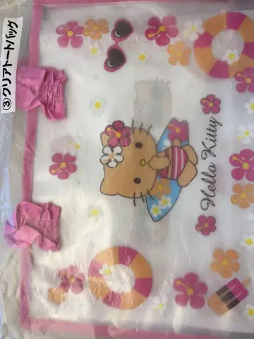 헬로키티 당첨 복권 제일복권 일광화상 클리어 토트백