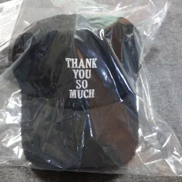 사잔 올스타즈 THANK YOU SO MUCH 자수 모자 블랙