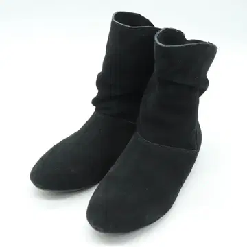 나인 허리 숏부츠 스웨이드 블랙 여성용 8