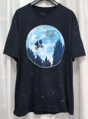 [구제 의류] E.T. 그래픽 티셔츠 네이비 반팔