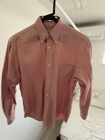 UNITED ARROWS 버튼 다운 셔츠 핑크 M 사이즈