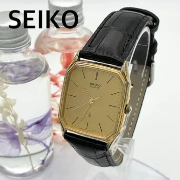 작동 손목시계 SEIKO 새 상품 벨트 세이코 골드 남성용 A45