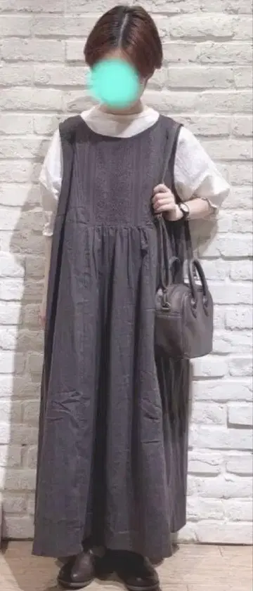 사만사 모스모스 오버 레이스 민소매 원피스