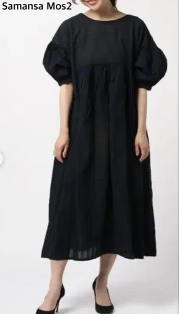 사만사 모스모스 레이스 절개 원피스