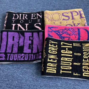 DIR EN GREY 투어 타월 5종 세트