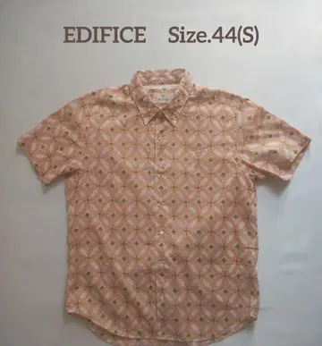 EDIFICE 반팔 셔츠 꽃무늬 44(S)