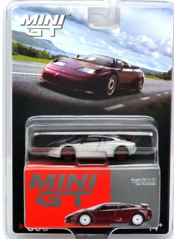 부가티 EB110 GT (다크 레드 메탈릭) 체이스 카