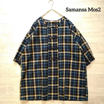 Samansa Mos2 사만사 모스모스 차이나풍 튜닉 블라우스 F