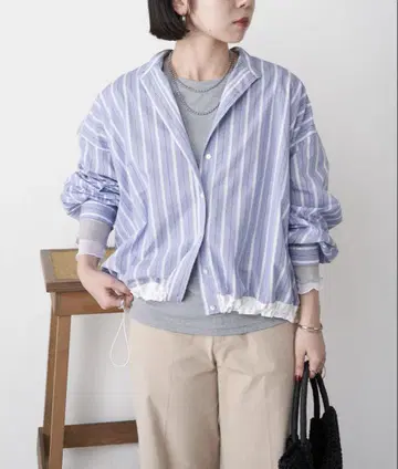 숏 드로스트 셔츠