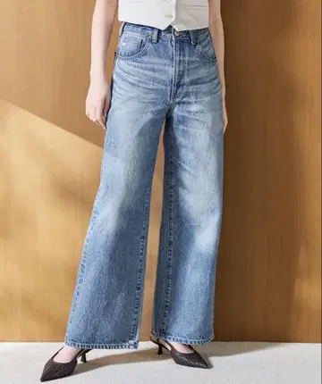 SOMETHING LISA 빈티지 와이드 데님 팬츠 S 사이즈