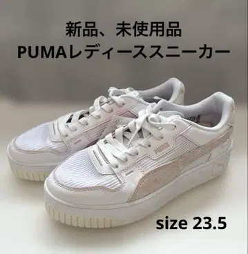 [새상품, 미사용품] PUMA 여성용 스니커즈 사이즈 23.5 로즈 쿼츠