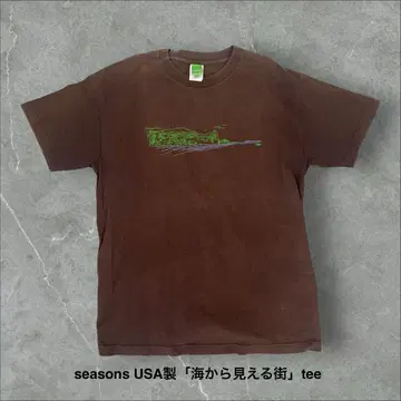 seasons USA제 '바다에서 보이는 거리' 티셔츠 아트 디자인